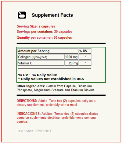 Collagen Hidrolysate con Vitamina C